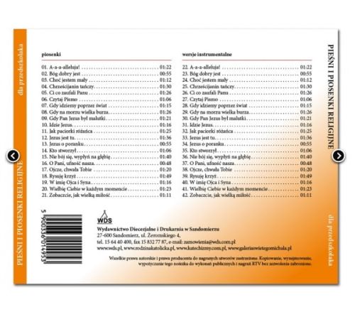 Piosenki religijne i pieśni DLA PRZEDSZKOLAKÓW na płycie CD - pomoc katechetyczna Wydawnictwo Diecezjalne w Sandomierzu