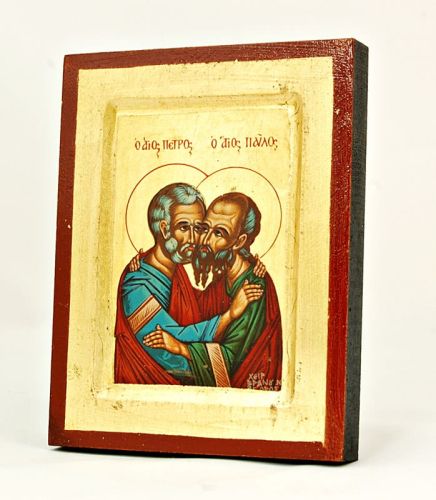 Ikona bizantyjska święci Piotr i Paweł 14 x 18