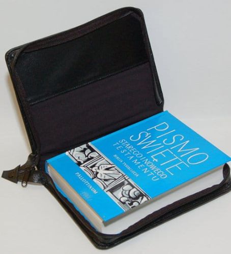 Zestaw Biblia Tysiąclecia + okładka ze skóry e-religijne.pl