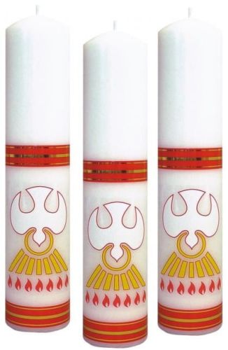 Świeca okolicznościowa z naklejką na bierzmowanie 30 cm O2 e-religijne.pl