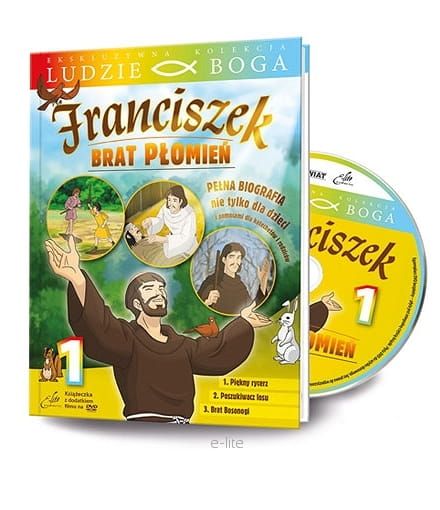 Chrześcijańskie filmy dla dzieci: FRANCISZEK. Brat Płomień cz. 1 - animowany film religijny na DVD