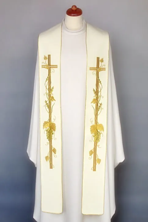 Stuła biała do koncelebry 4-181-1 e-religijne.pl