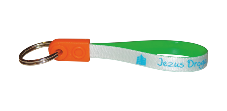 Brelok religijny pętelka "Jezus Drogą Prawdą Życiem" e-religijne.pl