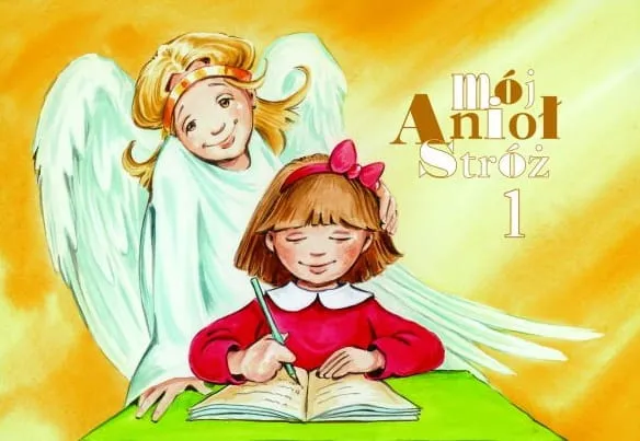 Kolorowanka religijna Mój Anioł Stróż 1 e-religijne.pl