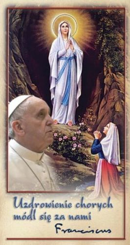 Obrazek z Matką Bożą z Lourdes i modlitwą chorego (100 szt.) e-religijne.pl