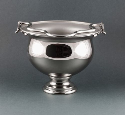 Kociołek na wodę święconą mosiężny niklowany wys. 14 cm e-religijne.pl