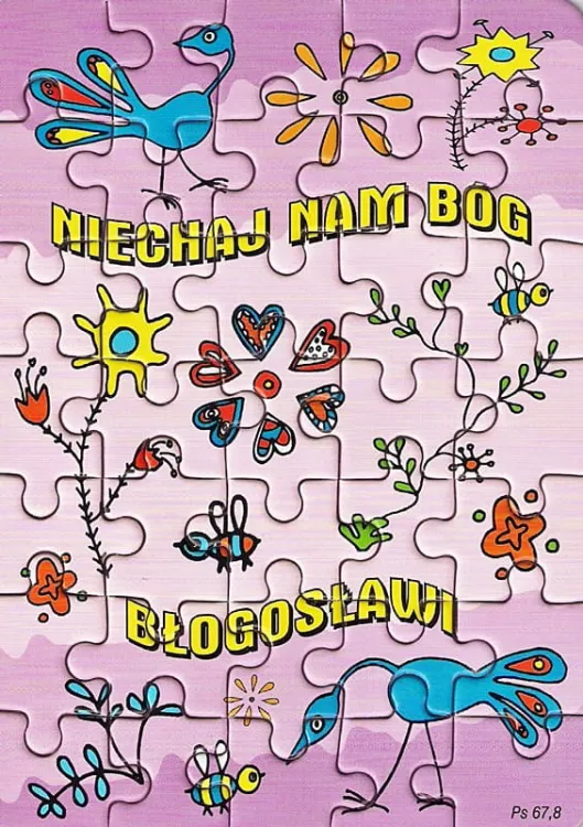 Puzzle religijne dla dzieci - "Niechaj nam Bóg błogosławi" e-religijne.pl