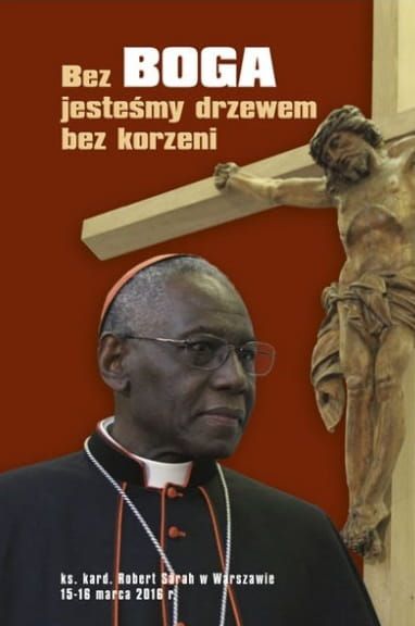 Bez Boga jesteśmy drzewem bez korzeni - ks. kardynał Robert Sarah wydawnictwo Loretanek księgarnia religijna, promocja książki Bóg albo nic - e-religijne.pl