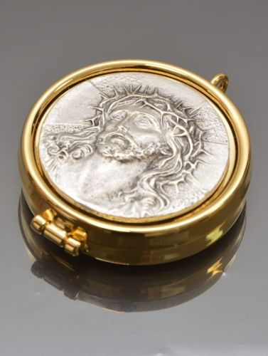 Cyborium średnie zdobione - Chrystus Cierpiący sklep artykuły liturgiczne