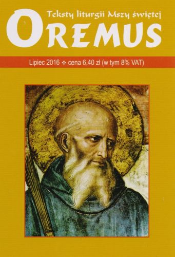 WYDAWNICTWO KSIĘŻY MARIANÓW PROMIC: Liturgiczne czasopismo OREMUS na LIPIEC 2016. Szczególnie polecany na wyjazdy wakacyjne. KSIĘGARNIA RELIGIJNA