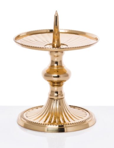Lichtarz mosiężny podstawa pod świecę F-86 sklep z artykułami liturgicznymi