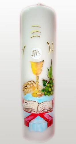 Świeca ołtarzowa ręcznie malowana K6 e-religijne.pl