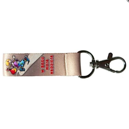 Smycz z religijnym hasłem  W Bogu moja nadzieja e-religijne.pl