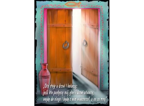 Pocztówka Oto stoję u drzwi...  e-religijne.pl