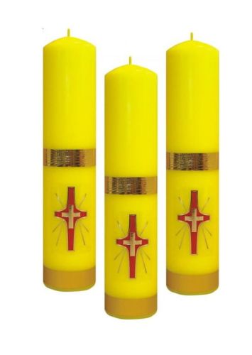 Świeca ołtarzowa spalająca z naklejką 30 cm O5Y e-religijne.pl