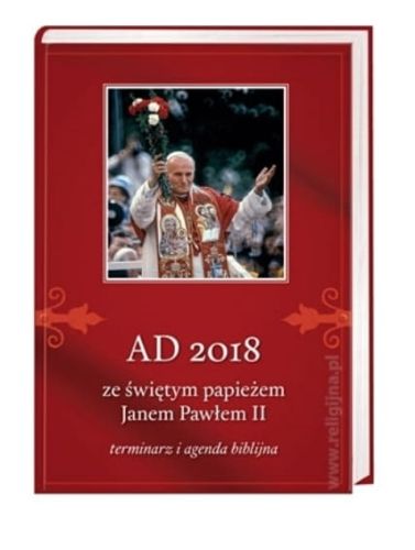 Terminarz i agenda biblijna ze św. Janem Pawłem II na 2018 religijna księgarnia chrześcijańska e-religijne.pl