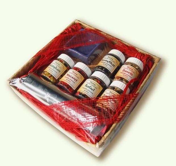 Kadzidła żywiczne - komplet z kadzielniczką i węglem