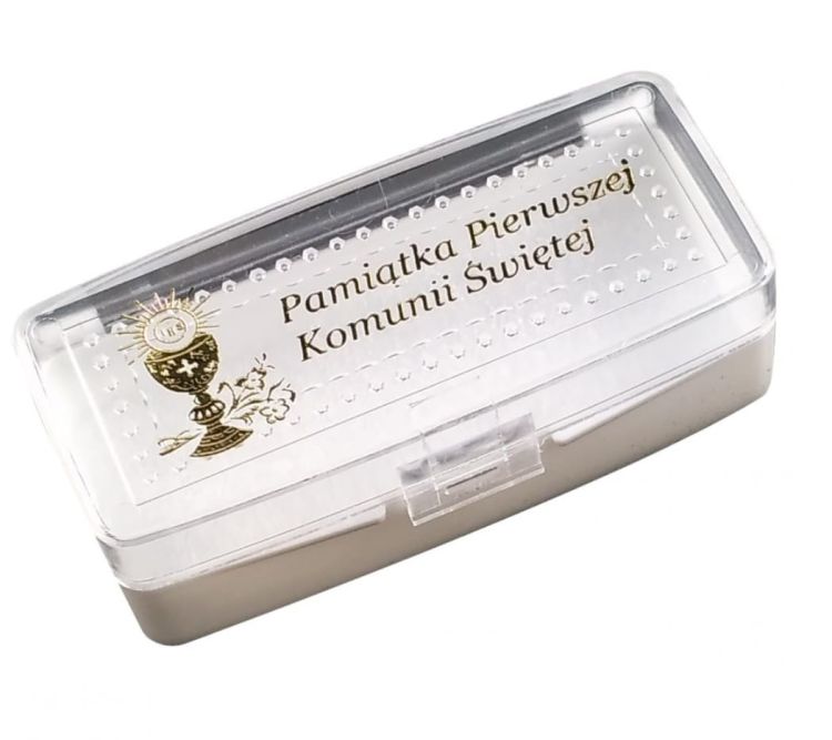 Pudełeczko na różaniec Pamiątka I Komunii Świętej sklep chrześcijański e-religijne.pl