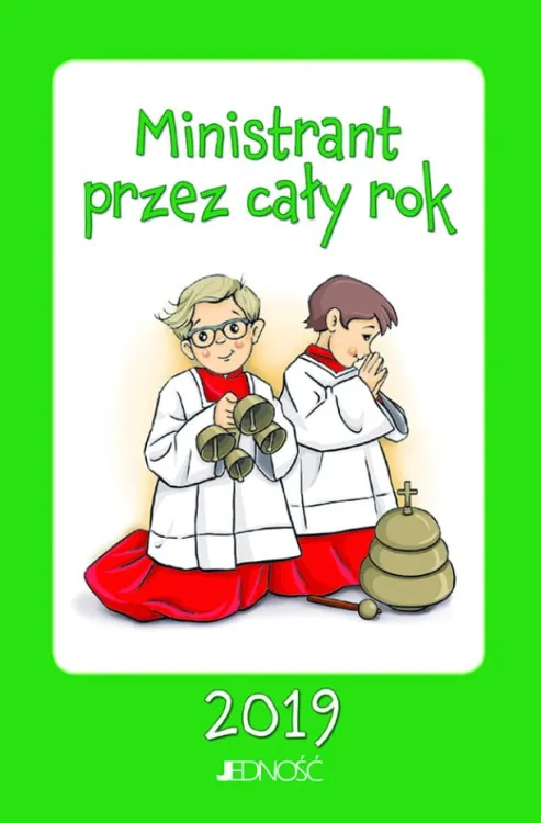 JEDNOŚĆ - Ministrant przez cały rok 2019 - kalendarzyk kieszonkowy księgarnia chrześcijańska
