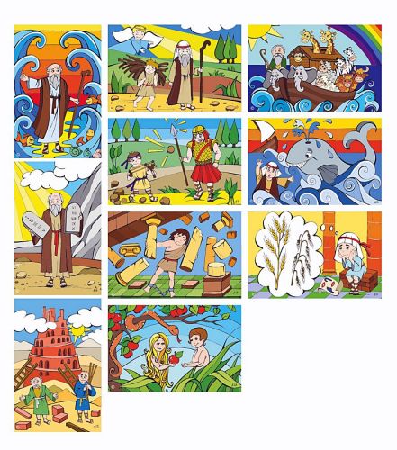 Puzzle STARY TESTAMENT - zestaw 10 wzorów sklep chrześcijański księgarnia chrześcijańska
