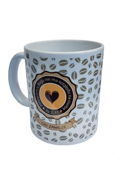 Księgarnia chrześcijańska - kubki religijne Kubek "Albowiem u Boga nie ma względu..."