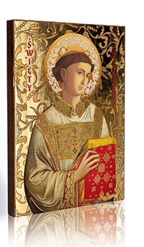 Sklep z ikonami - na urodziny, imieniny, chrzest:  Ikona Świętego Szczepana diakona męczennika 17 x 23