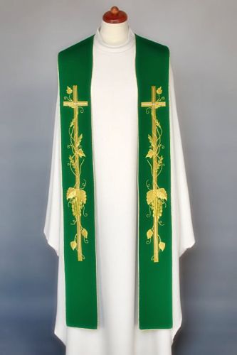 Stuła zielona do koncelebry 4-181-3 e-religijne.pl