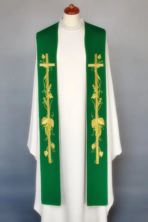 Stuła zielona do koncelebry 4-181-3 e-religijne.pl