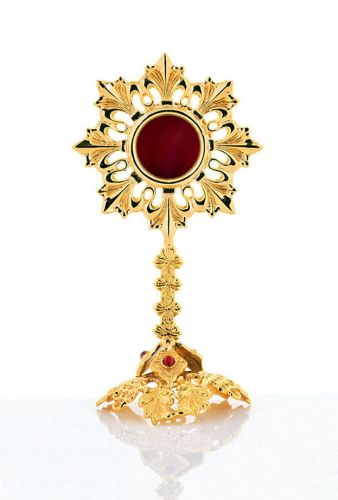 Relikwiarz mosiężny niklowany HMCREL7 sklep liturgiczny - naczynia, monstrancje, paramenty