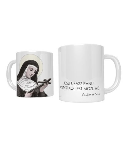 Kubek Święta Rita - Jeśli ufasz Panu ... Księgarnia chrześcijańska