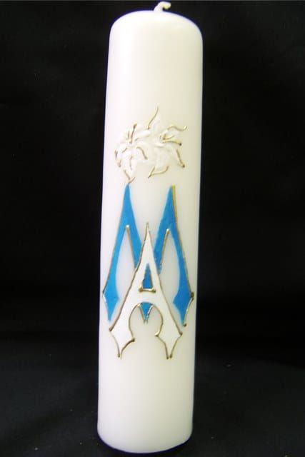 Świeca liturgiczna ołtarzowa SR6 biała 30 cm spalająca e-religijne.pl