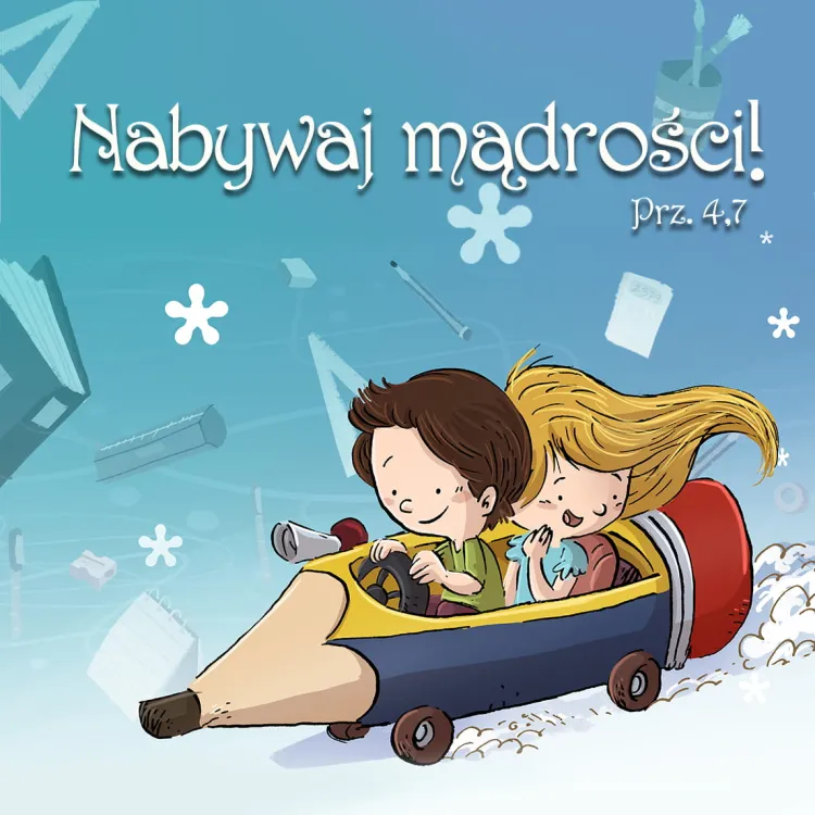 Sklep chrześcijański - dewocjonalia - gadżety: Podstawka korkowa "Nabywaj mądrości!" (Prz. 4,7)