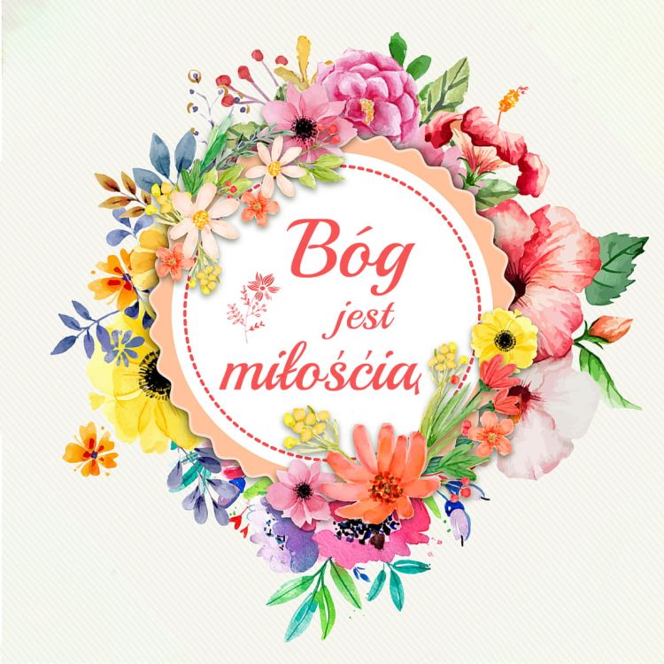 Sklep chrześcijański - dewocjonalia - gadżety: Podstawka korkowa "Bóg jest miłością"