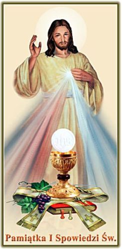 Obrazek - pamiątka I Spowiedzi księgarnia chrześcijańska - dewocjonalia - sklep