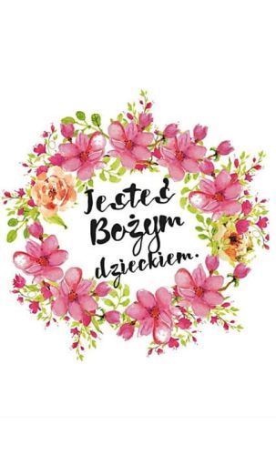 Księgarnia chrześcijańska - sklep e-religijne.pl | Karnet "Jesteś Bożym dzieckiem" - kartka składana z kopertą