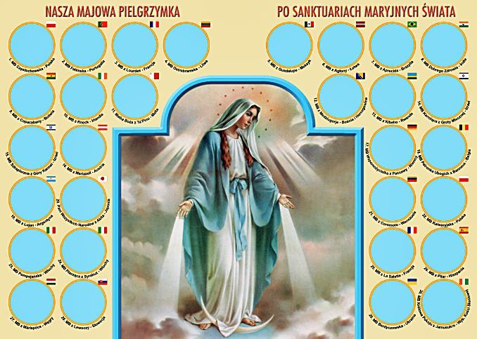 Księgarnia religijna - sklep z dewocjonaliami - Nasza majowa pielgrzymka po Sanktuariach - sprawdziany - kontrolki na nabożeństwa majowe