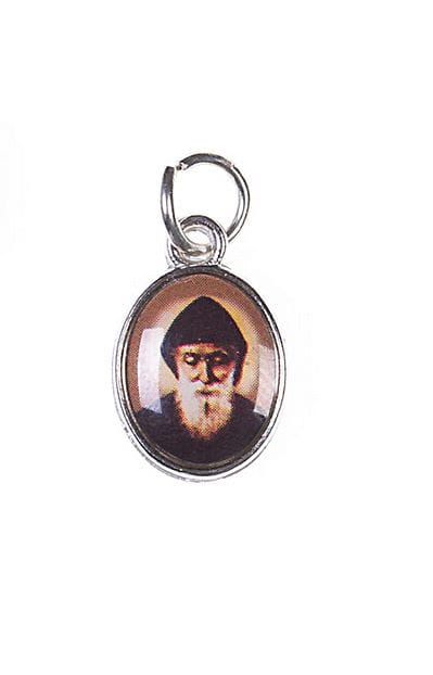 Sklep z dewocjonaliami - medaliki metalowe - Medalik Święty Charbel - 1,2 cm - 222-2ACH