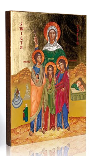 Upominki religijne | Ikona Świętej Zofii 30 x 40 sklep z ikonami Świętych patronów