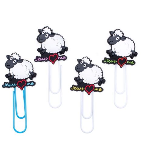 Księgarnia religijna dewocjonalia | Chrześcijańska zakładka do książki - owieczka CP05