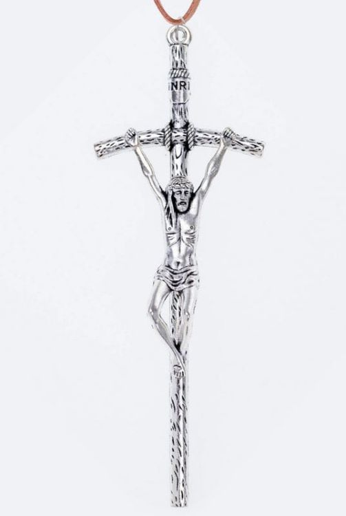 Sklep religijny z dewocjonaliami - Krzyż lektorski papieski KP028B - 13 cm