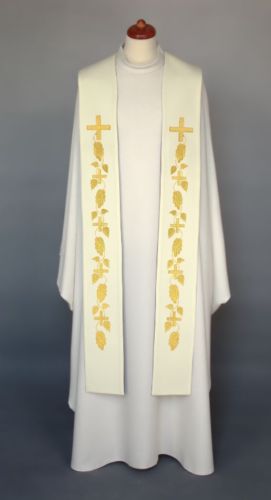 Stuła biała do koncelebry 4-337-1 Alba Plus sklep liturgiczny