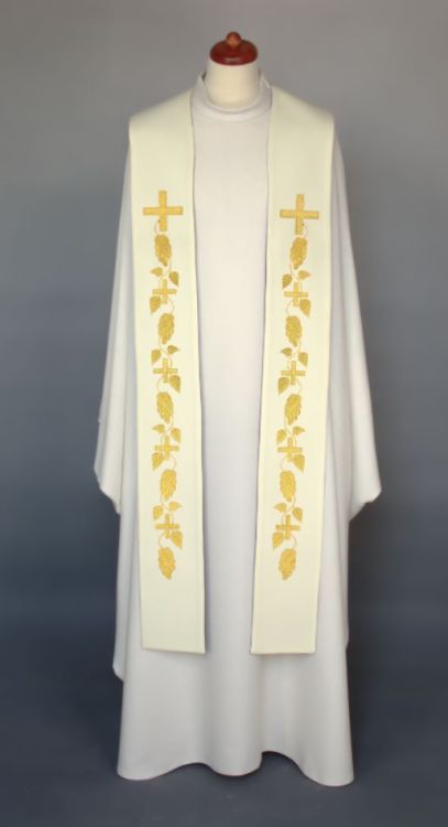 Stuła biała do koncelebry 4-337-1 Alba Plus sklep liturgiczny