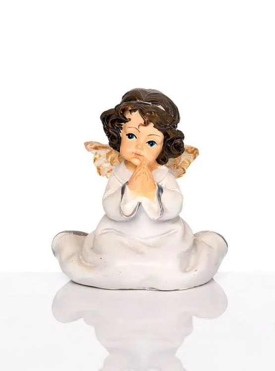 Sklep chrześcijański | Figurka aniołka modlącego 9 cm | dwocjonalia