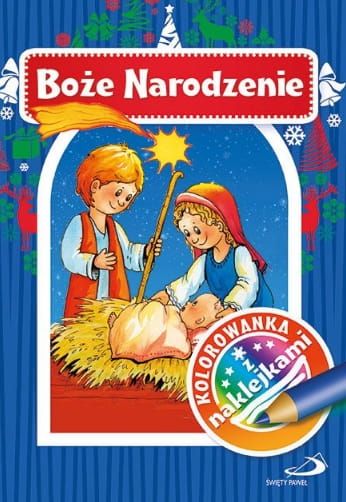 EDYCJA św. PAWŁA : Boże Narodzenie - Kolorowanka z naklejkami księgarnia religijna sklep
