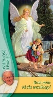 Obrazki z Aniołem Stróżem i modlitwą 100 szt. e-religijne.pl