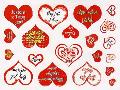 Chrześcijańskie naklejki religijne "Jestem z tobą. Jezus" e-religijne.pl sklep chrześcijański