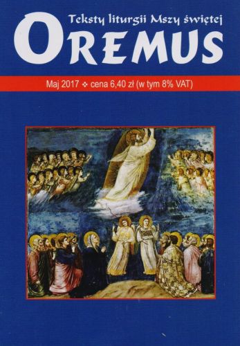 Oremus na MAJ 2017 - teksty liturgii Mszy Świętej księgarnia chrześcijańska wydawnictwo księży Marianów PROMIC