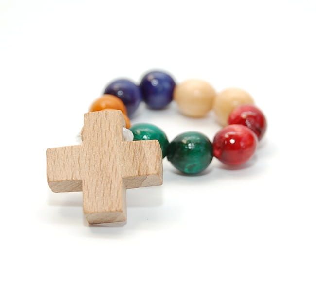 Różaniec misyjny drewniany - dziesiątka e-religijne.pl