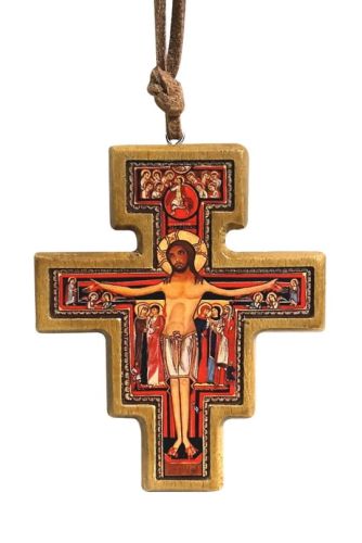 Krzyżyk franciszkański San Damiano na szyję 7 cm