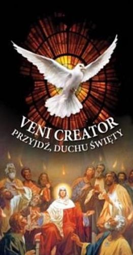 Obrazki z Duchem Świętym VENI CRETAOR- 100 sztuk (7 x 13)